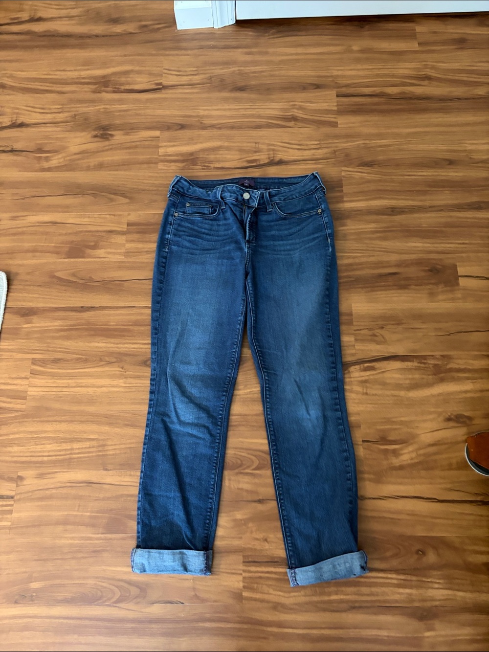 NYDJ Boyfriend Jeans in Dark Indigo Blue